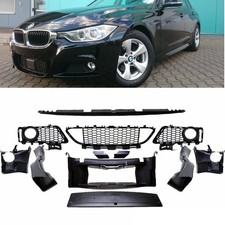 SET ZUBEH�R KOMPLETT Gitter + Grill Sto�stange vorne nur f�r BMW F30 F31 M-Paket
