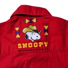 Vintage Peanuts Snoopy Western Wear Shirt Kids Original 1958 American Jeans