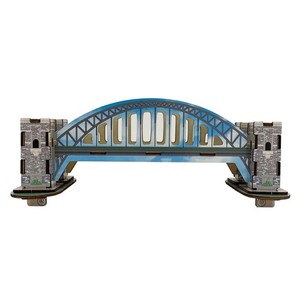 [MINDBLOCKS] Bâtiment en forme de coeur Blocs Harbor Bridge Modèle de bois 3D