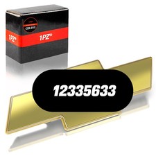 Front Grille Badge Emblem Gold Bowtie Abs Acrylic For Chevrolet Logo 12335633