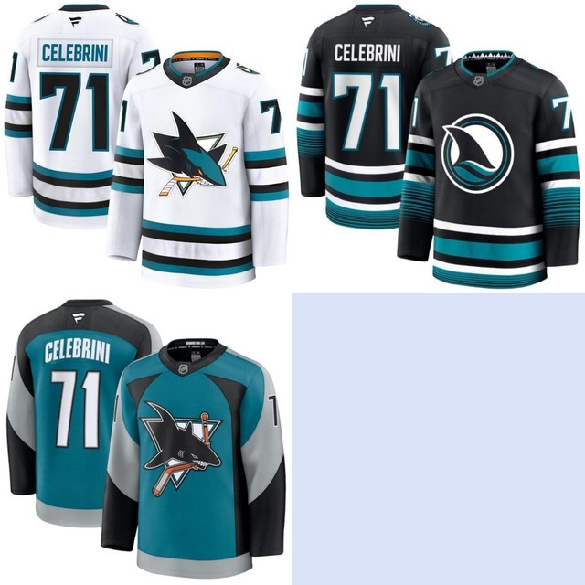 Macklin Celebrini Sharks Jersey All Stitched