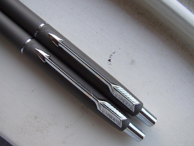 PARKER 75 CLASSIC GREY MATTE BALL PEN 0.5MM PENCIL CHROM TRIM NO STERLING SILVER