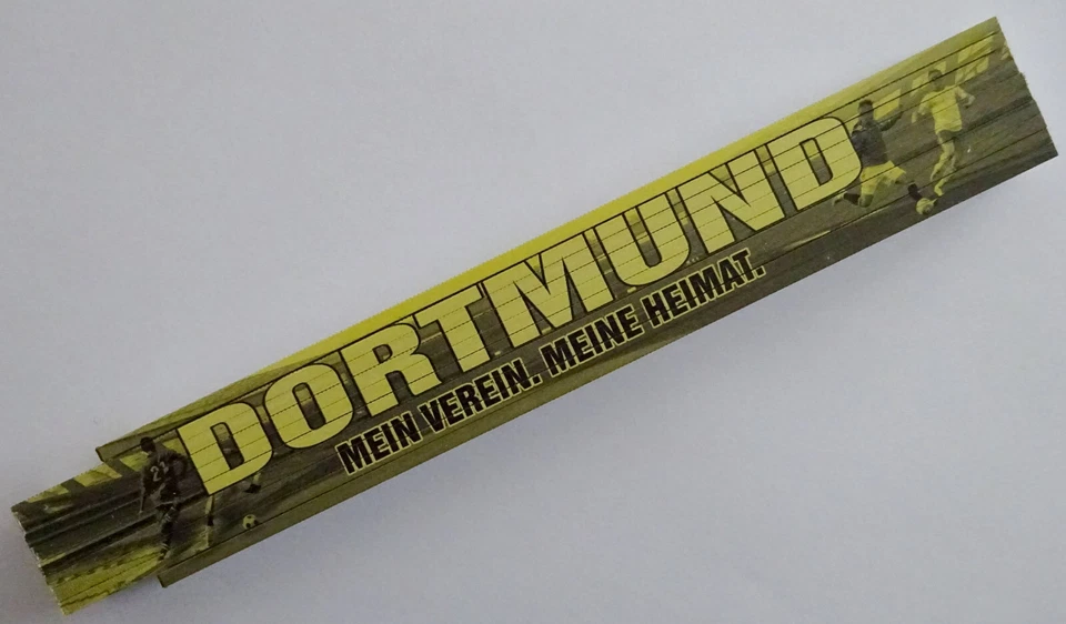 VIELESUENSTIG BY ROBBY WANKA Zollstock Meterstab 2m - Dortmund mein Verein Heimat Ball Sport