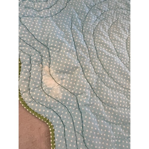 Pottery Barn Kids Tree Owl Embroidered Quilt 2010 78 x 61 FLAWED - Picture 6 of 14