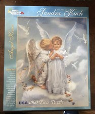 White Mountain Angel Kisses 1000 Extra Large Piece Puzzle 24" x 30" #1845 NEW