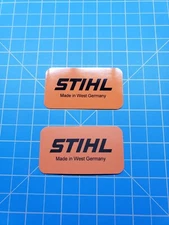 Vinyl Sticker for Stihl/Farmertec Stihl Made in West Germany Plate"Full Overlay"
