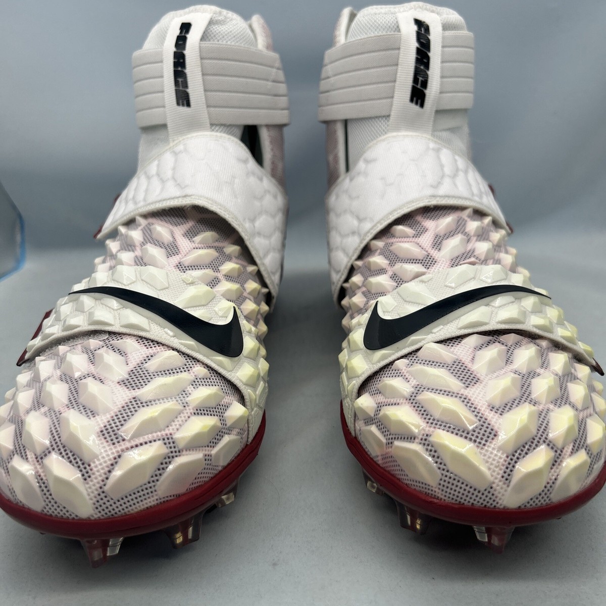 Size 16 Nike Force Savage Elite 2 Football Cleats White/Red BV3962-106 Nike Force Savage Elite 2 White Red Football Cleats BV3962  main image 4
