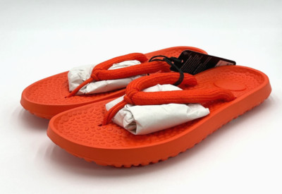Allbirds Sugar Zeffer 2 Men's Buoyant Orange Flip Flops NWOB