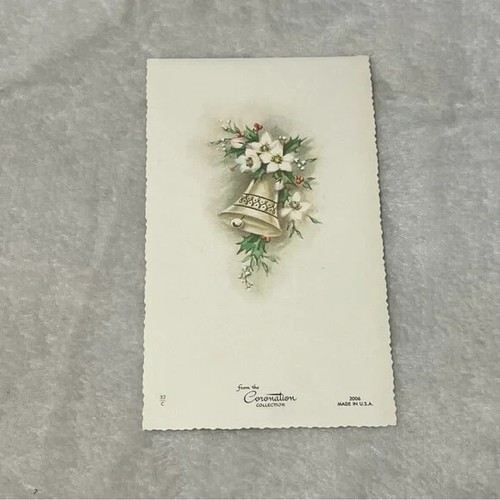 Coronation Collection Christmas Happiness Bells Vintage Christmas Card BBX - Picture 3 of 3