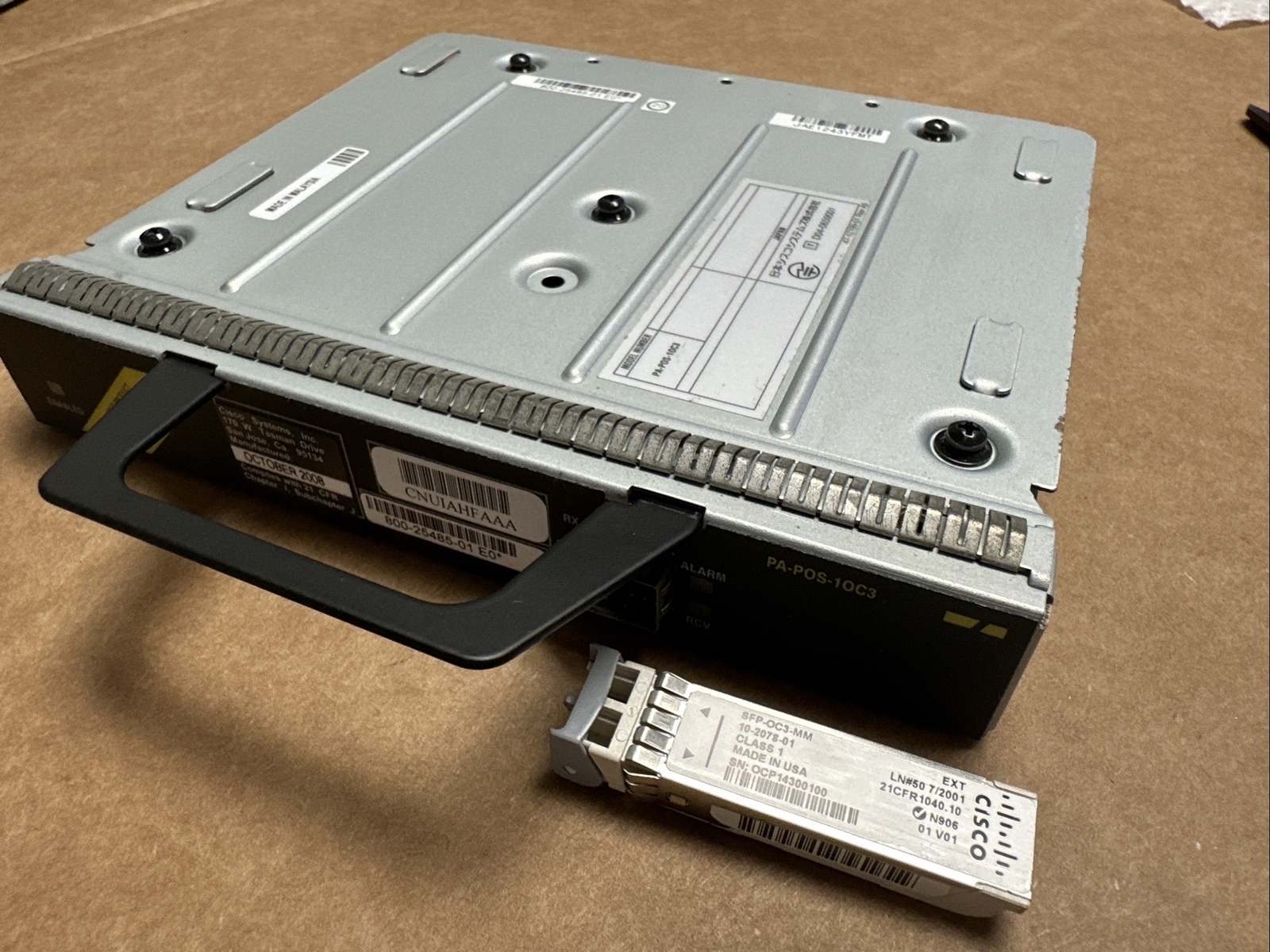 Pos Expansion Module Cisco PA-POS-1OC3 Expansion Module with SFP-OC3-MM Module | eBay