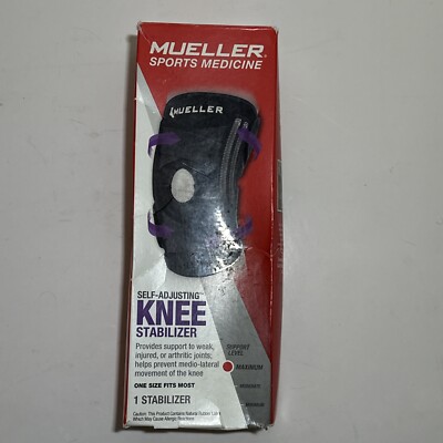 Mueller Self Adjusting Knee Stabilizer Black One Size Fits Most Moderate Support