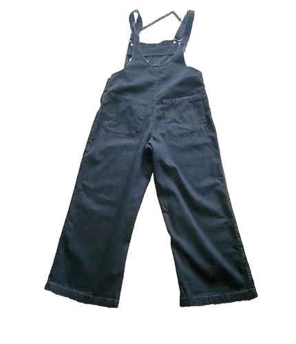 Mango Overall Women's Jumpsuit Black Denim Size M - Picture 7 of 12