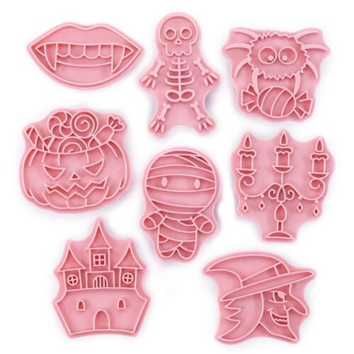 Halloween Cookie Cutters Cartoon 3D Cartoon Bakeware Tools Easy Safe - Picture 1 of 8