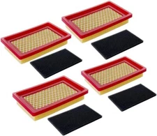 4 Pack 951-10298 Air Filter + Pre Cleaner for MTD Cub Cadet SC100 951-14632