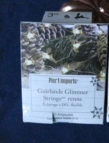 Pier 1 Imports Reindeer Glimmer LED Flexible String Lights Christmas Brand New - Picture 5 of 5
