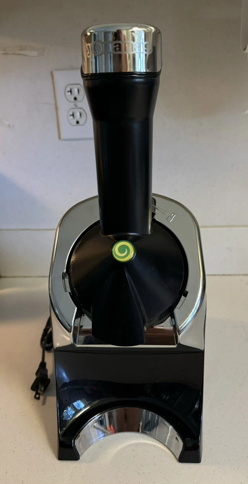Dole Yonamas Elite Healthy Foods Dessert Maker Model 978 Black Silver Chrome