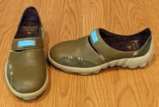 John Fluevog Comfort Flats Shoes Green Leather - 4UK 6 US 