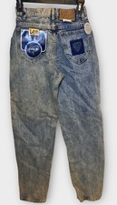 Scarce New Vintage LEE Skyrider Student Jeans Made USA 1980s 90s Acid Wash 26x30