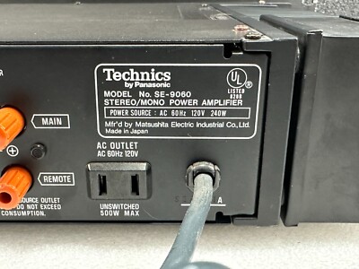 Technics SE-9060Ⅱ (60A) Technics SE-9060Ⅱ (60A) Technics SE-9060(60A) high power