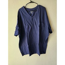 KING SIZE MENS 4XL BIG V NECK T SHIRT