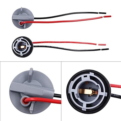 1156 P21W BA15S Bulb Socket Brake Turn Signal Light Harness Wire Plug Connector - Picture 3 of 9