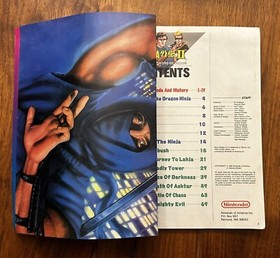 Nintendo Power Ninja Gaiden II Strategy Guide (With Poster) Vol 15 1990s NES