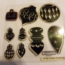 *NEW CTMH B1008 Holiday Ornaments Stamps Close To My Heart Christmas