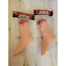 Halloween zombie foot feet plastic body parts scary set