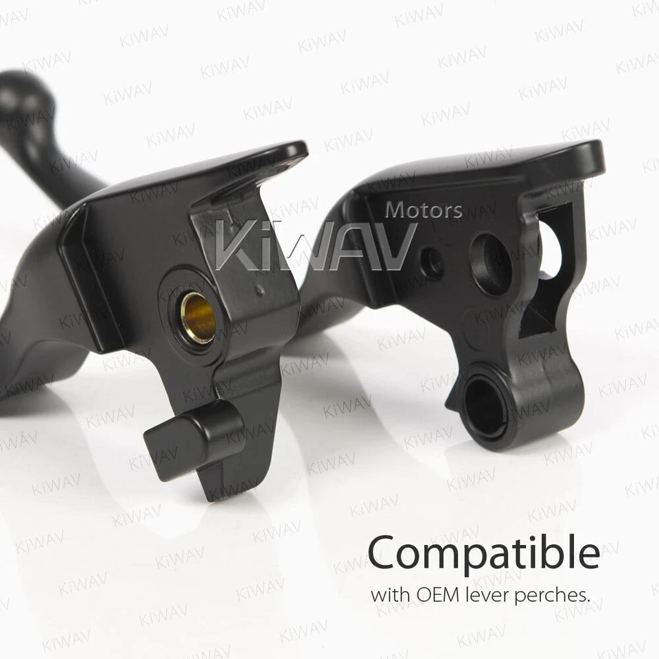 Kit palanca embrague freno KiWAV negro para Harley Breakout 114 Fat Bob 114 2018-2020 Foto 3 de 4