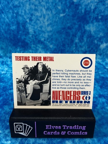 The Avengers Return Series 3 SINGLE Non-Sport Trading card Cornerstone 1995 - Picture 60 of 142