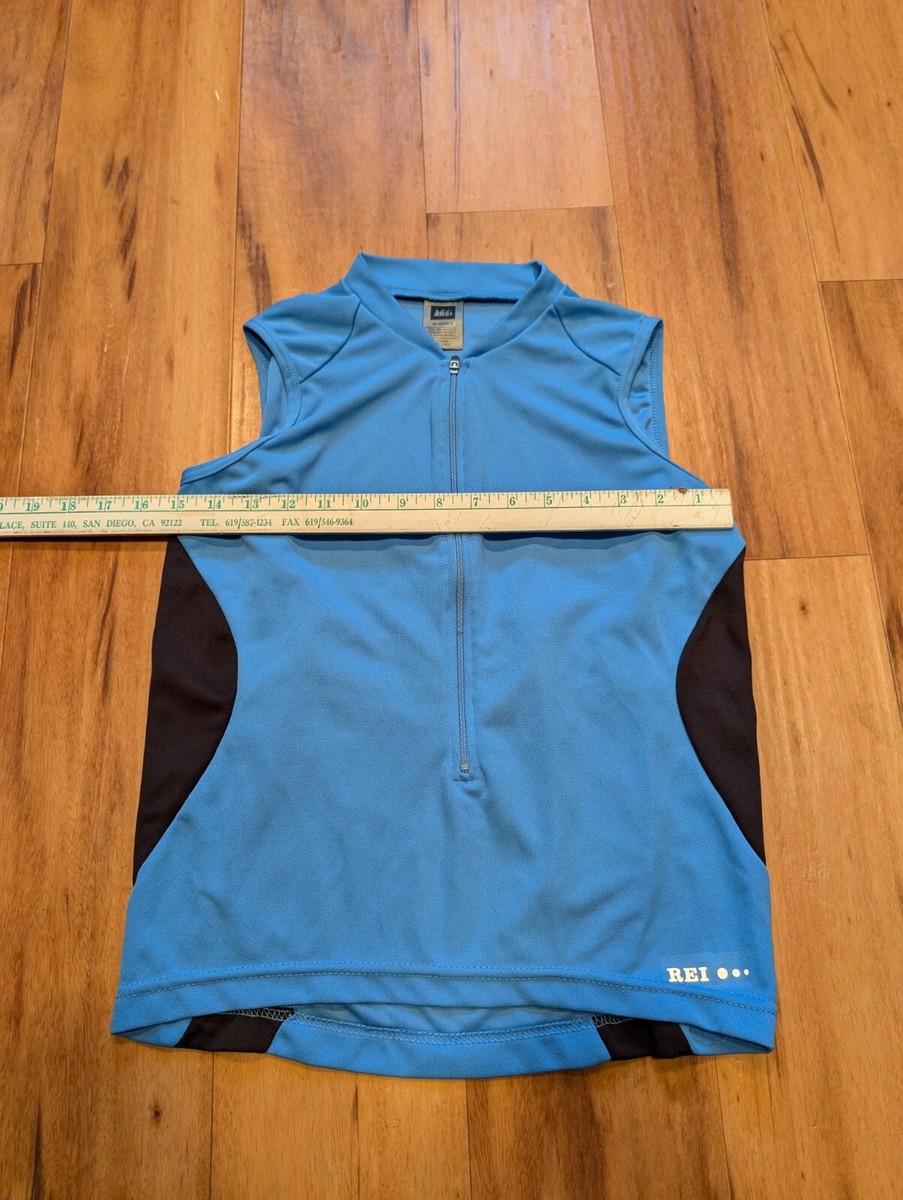 REI Tank Top Womens Small Biking HikingWith Pockets Blue