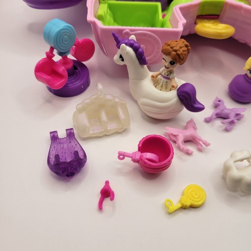 Polly Pocket Einhorn Party großes kompaktes tragbares Einhorn Spielset - UNVOLLSTÄNDIG - Bild 6 von 9