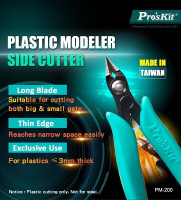  NEW  Pro'sKit Side Cutter Nipper for Plastic Hobby and Gundam Models