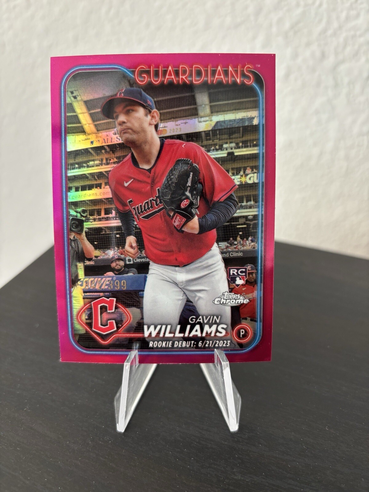 2024 Topps Chrome Update Series - Magenta Refractor #USC77 Gavin Williams /399