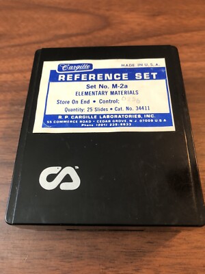 Cargille M-2 Elementary Materials Reference Set For Microscopy Forensics