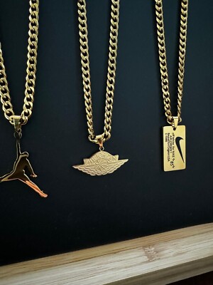 Nike Necklace / Jordan Necklaces - 5mm Cuban - 22 Nike Necklace / Jordan Necklaces - 5mm Cuban - 22