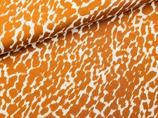 Viscose fabric blouse dress animal print wild tiger curry white EUR 13.98/m