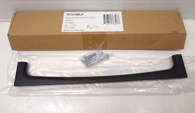 Top Knobs TK1018BLK Riverside 12'' Appliance Pull Cabinet Hardware - Matte Black