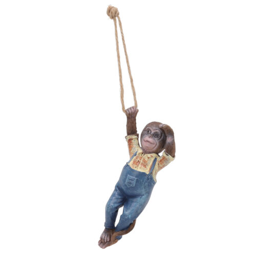 Garden Monkey Statues Cute Simulation Resin Hanging Monkey Garden Ornament Fo - Picture 2 of 22