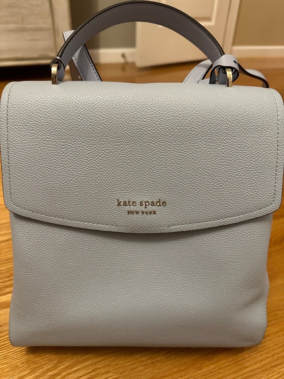 KateSpadeThompsonMediumBackpackLight blue grey c… Gem