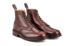 Made In UK - 11 US / 10 UK- Trickers STOW BOOT - SNUFF KUDU (DARK BROWN)