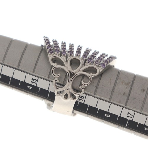 Umwerfend Cubic Zirkonia Nine Line Riesiges Hochzeit Damen Ring Variant Color - Bild 46 von 129