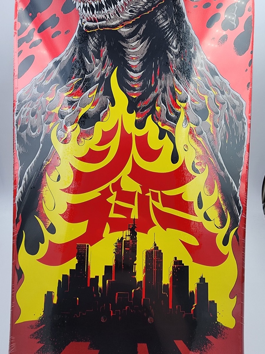 2024 Santa Cruz x Godzilla Shin Tom Knox Firepit Skateboard Deck