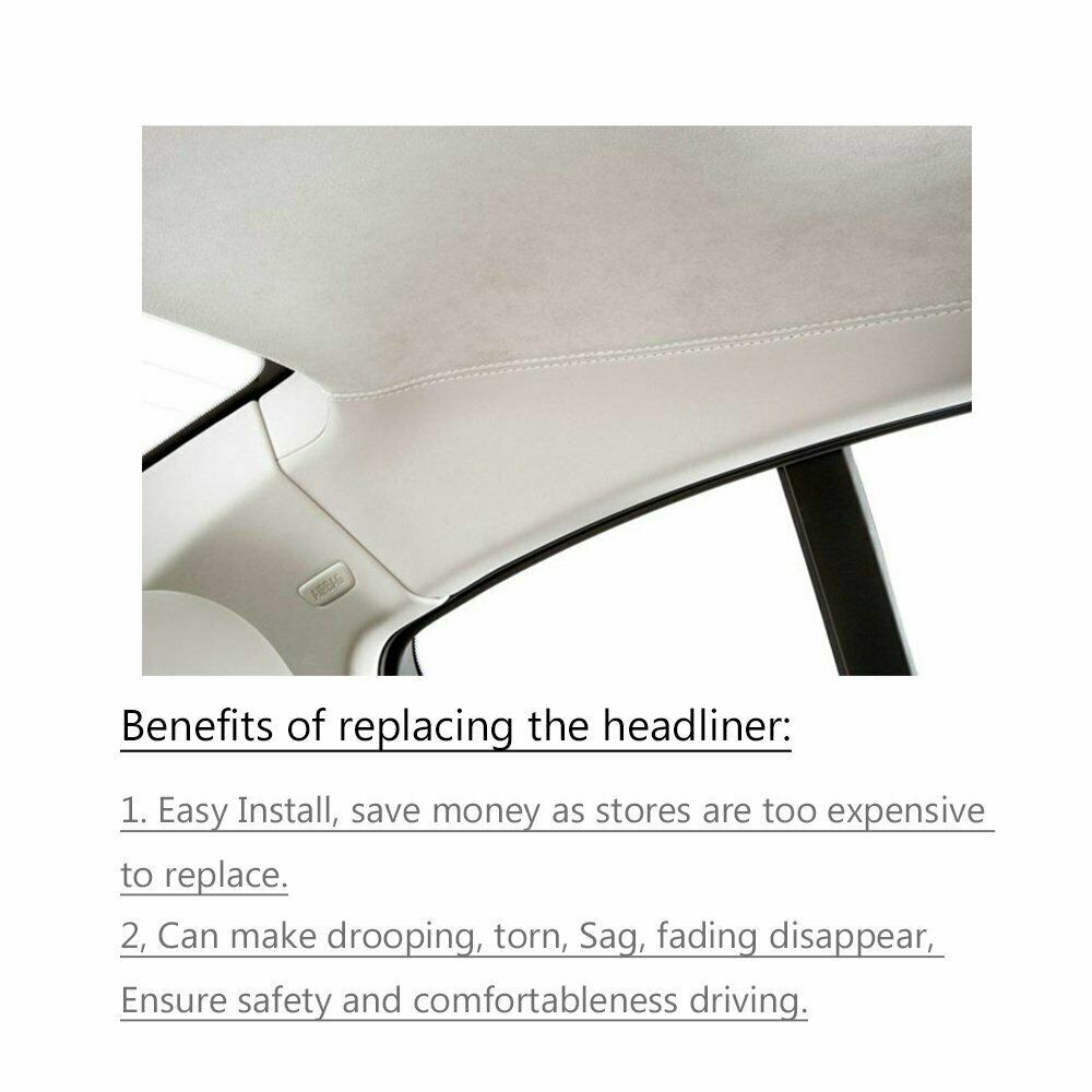 Headliner - Tappezzeria, Tessuto Headliner, Coperture Auto Con Supporto - Foto 4