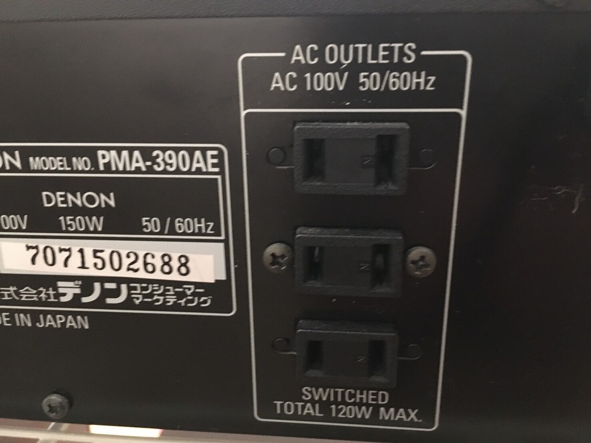 DENON PMA-390AE Black Integrated amplifier AC100V Phono DENON PMA-390AE Black Integrated amplifier AC100V Phono