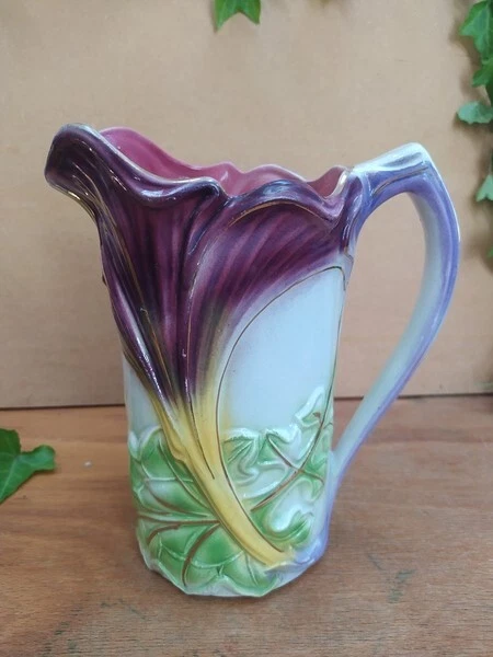 Pichet en barbotine d’Onnaing, modèle Vallauris - Photo 2/4