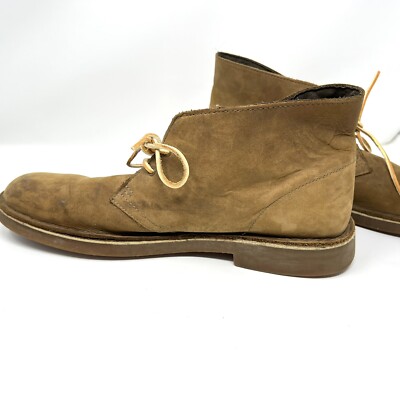 Clarks Bushacre Brown Leather Lace Up Chukka Ankle Boot  display picture 1