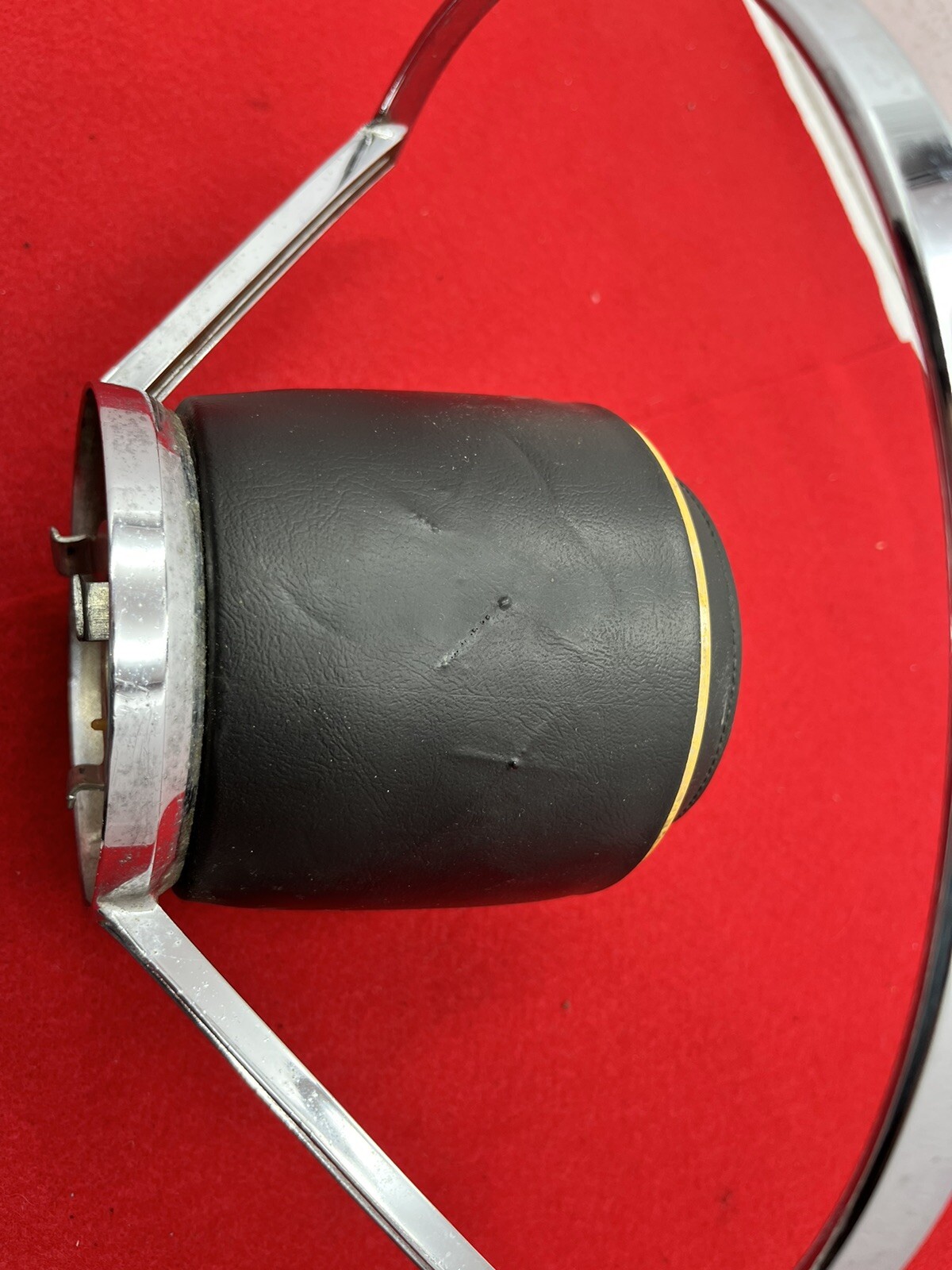 1967 FORD LTD HORN RING BOW PAD BUTTON WOODGRAIN OEM Vintage Steering