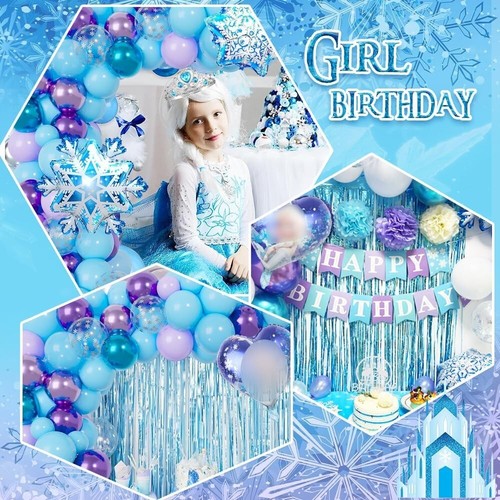Frozen Decorazione Della Festa Di Compleanno Palloncini D'oro Kit - Imagen 3 de 8