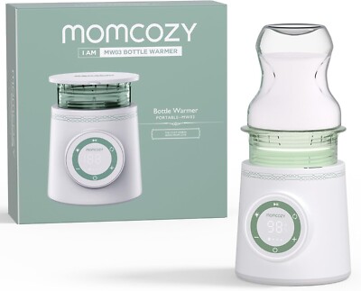 Momcozy Tragbarer Flaschenwärmer für Ausflüge, Dual Auslaufsicher, Schnelle Erwärmung mit